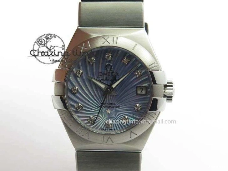1228 Constellation 28mm V6F Best Edition SS Blue Dial On SS Bracelet A MultiPurpose 8201